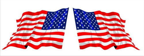 Aufkleber fahne usa - aufkleber, r/l