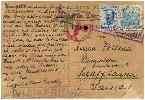 Brasilien 1942 karte natal via - 1942,