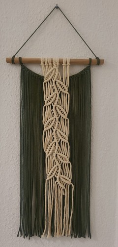 Makramee wandbehang beige - makramee,