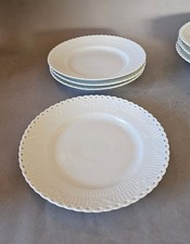 1x Royal Copenhagen Weiss Gerippt Vollspitze Teller Kuchenteller 1026 19,8 cm