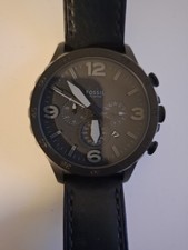 Fossil Nate Uhr Schwarz für