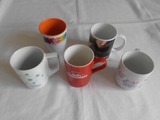 5 Stück Werbetassen  Becher /