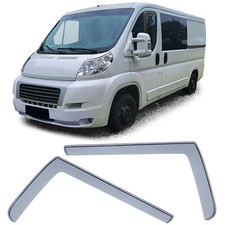 Windabweiser Regenabweiser Windschutz Schwarz Smoke für Fiat Ducato 3 250 ab 06