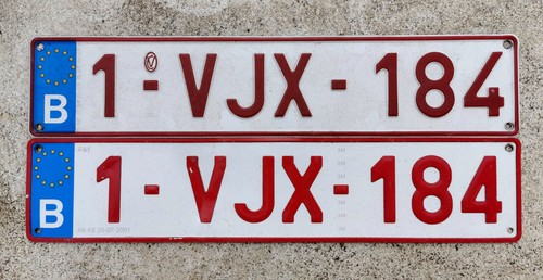 Alte kfz kennzeichen - alte, belgien