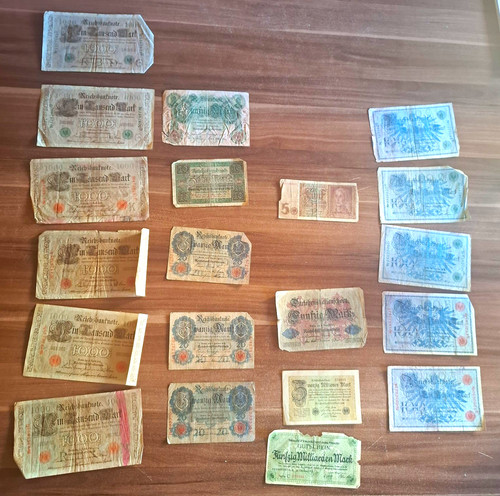 Konvolut deutsches papiergeld - konvolut,