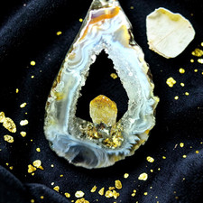 Achat Geode Anhänger mit