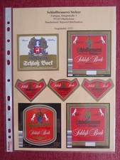 Bieretiketten, Bayern, Oberkotzau (Fattigau), Schloßbrauerei Stelzer e.K