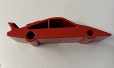 Flaschenöffner In Form eines  Rennwagen rot mit Werbung  Alulux