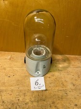 1x große Kolbenlampe 13cm Keramik weiß DDR Hoflampe, Stalllampe Schrägsitz