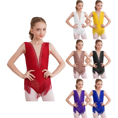 Mädchen strass quaste leotard - mädchen,