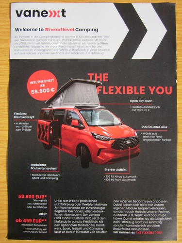 Vanexxt camping ford transit - ford,
