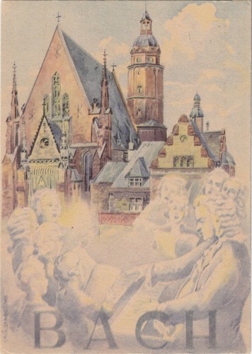 Leipzig thomaskirche - ak,, leipzig,