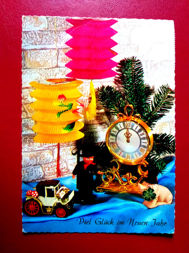 Grußkarte neujahr - grußkarte,,