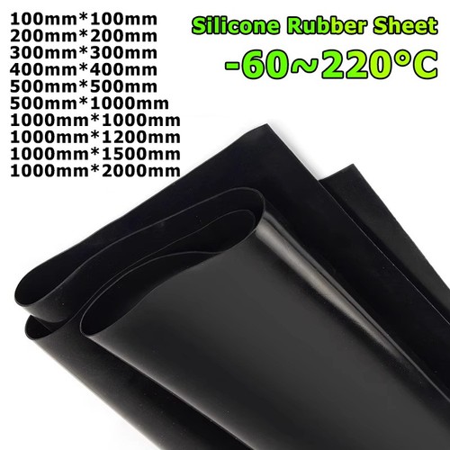 Schwarz silikongummi platten - schwarz,