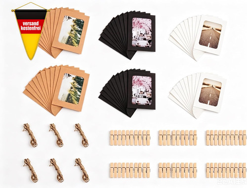 Fotoleine set mit klammern - mit,