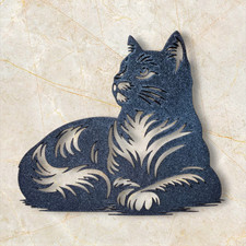 Katzen wandbild schwarz - wandbild,