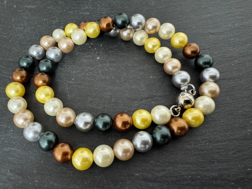 Muschelkernperlen collier - muschelkernperlen,