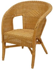 Rattan-Sessel/Stapelsessel