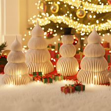 Weihnachtsbaum & Schneemann Deko Weihnachtsdeko 3D Druck auch 4er Set 25 Farben