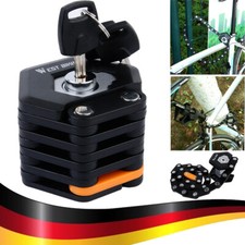 Faltschloss Fahrrad Schloss E-Bike Fahrradschloss Panzerschloss+3x Schlüssel DHL