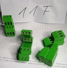 5 Stück PTR AK750 Printklemmen Schraubklemmen Anschlussklemmen  2x 3polig,grün