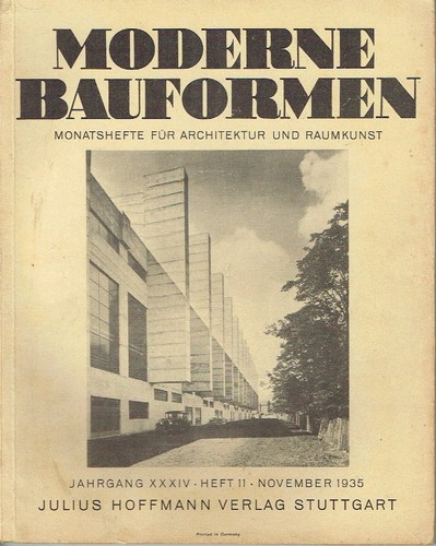 Moderne bauformen monatshefte - moderne,