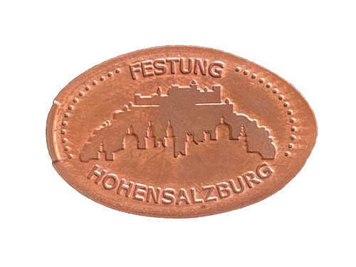 Elongated coin quetschmünze - coin,
