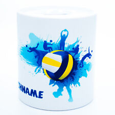 Volleyball Spardose mit Namen Geschenk Erwachsene Teenager Mädchen Junge Kinder