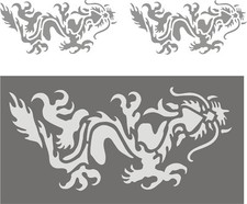 Drachenbild - SCHABLONE