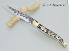 Couteau Laguiole " Le Temps" David Dauvillaire Damastklinge in bester Erhaltung!