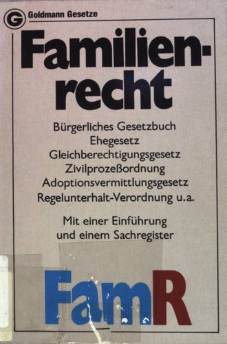 Familienrecht textausgabe mit - familienrecht.,