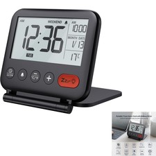 Mini Digital Wecker, LED LCD Display, Temperatur, Datum, Snooze, Batteriebetr...