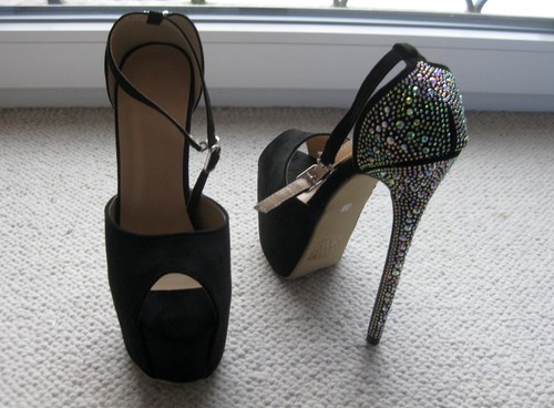 High heels plateau sandalette - plateau,