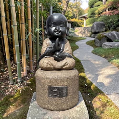 Zen mönch garten figur china - mönch,