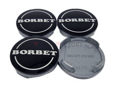 4x Original Borbet Nabendeckel