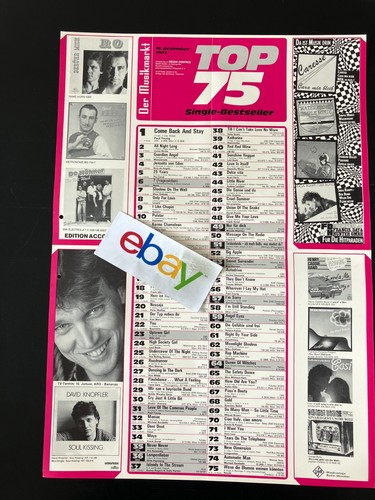 Musikmarkt charts plakat vom - plakat,