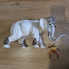 Schleich großer cremefarbener Kampfelefant Nr: 70063 Elefant