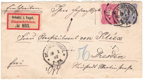 Brief oelsnitz dresden - dr, +