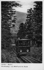000537) AK 1942 Merkurbergbahn Baden Baden gelaufen