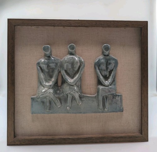Vintage keramik relief - relief, bild