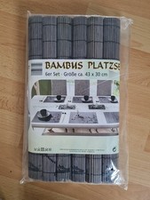 Bambus platzset tischset 6er - bambus,