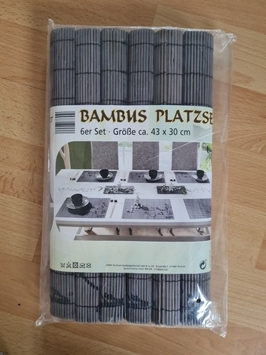 Bambus platzset tischset - platzset, 6er