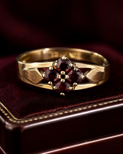 Vintage granatring 333 - vintage,