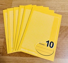 6 Schulhefte A5 kariert Nummer