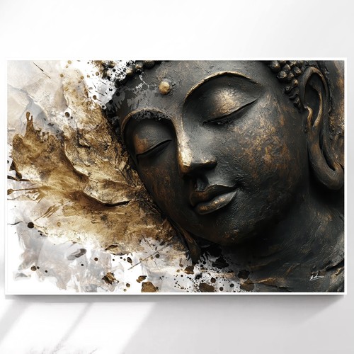 Leinwand bilder buddha - buddha, schwarz