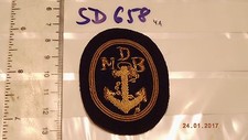 Marine Abzeichen Deutscher Marine Bund DMB golden Handgestickt 1Stück(sd658)