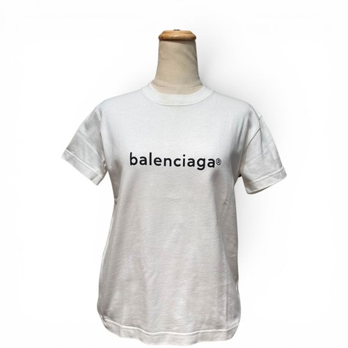 Balenciaga white cotton - cotton, logo