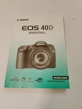 Canon EOS 40D  Bedienungsanleitung Niederländisch (B92)