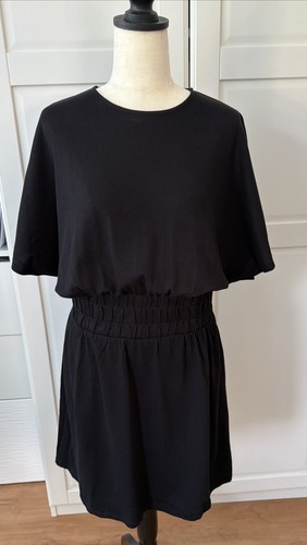 Kleid schwarz m gummibund - schwarz,