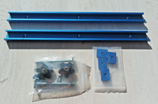 2 Gehrungsschiene 400 mm T-Nut M8 Schiene Schienensystem Zubehör Schraubenköpfe°